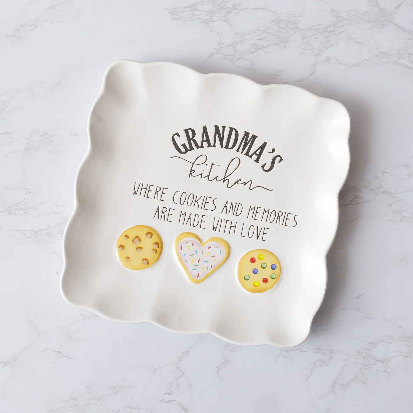 Grandma's Kitchen Square Cookie Plate
