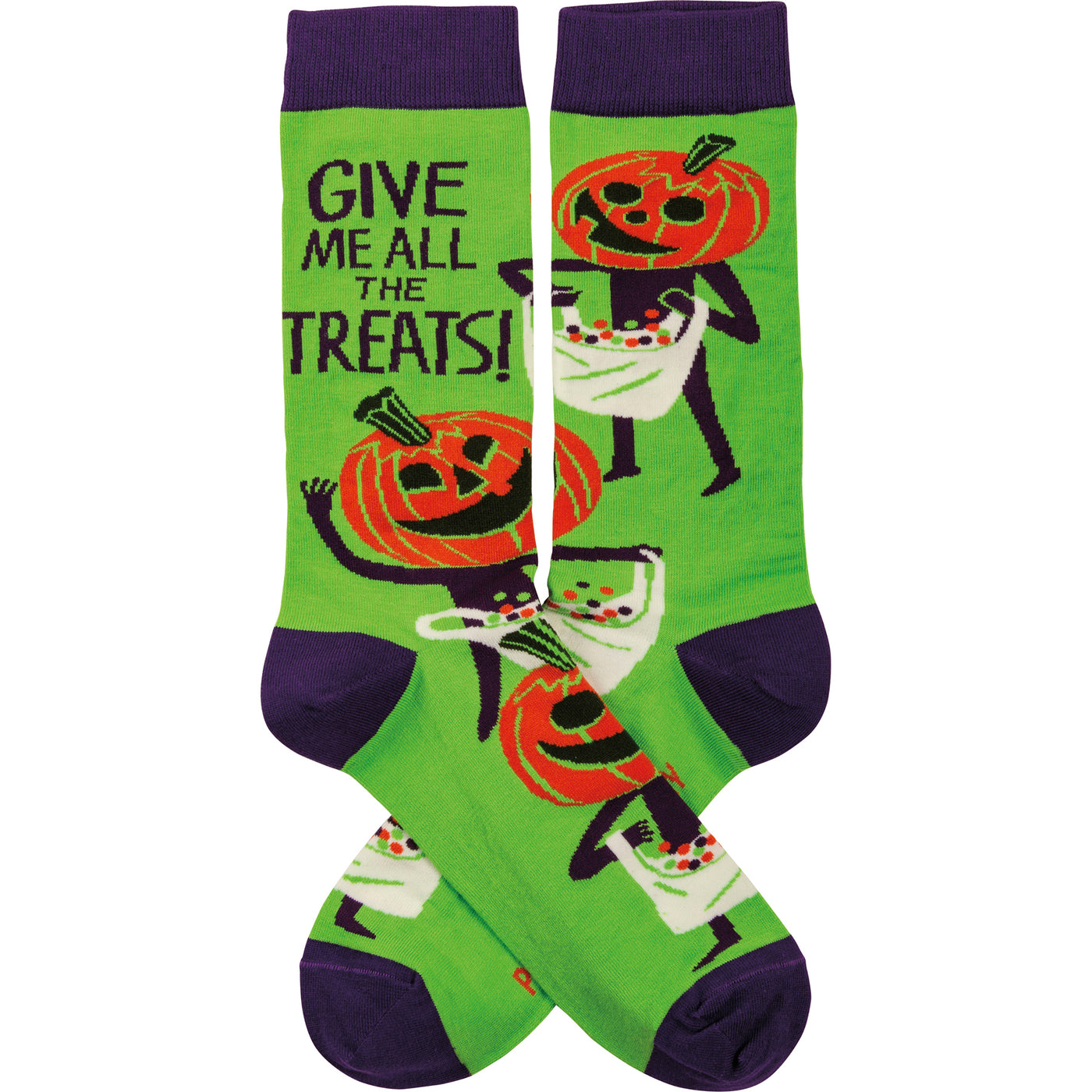 Give Me All The Treats Halloween Unisex Fun Socks