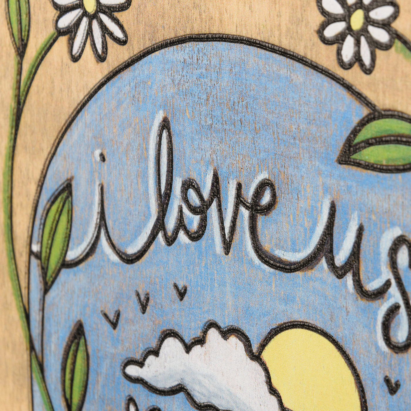 Surprise Me Sale 🤭 I Love Us Wood Burned Scene Box Sign