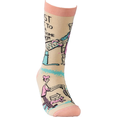 Be A Stay At Home Cat Mom Unisex Fun Socks