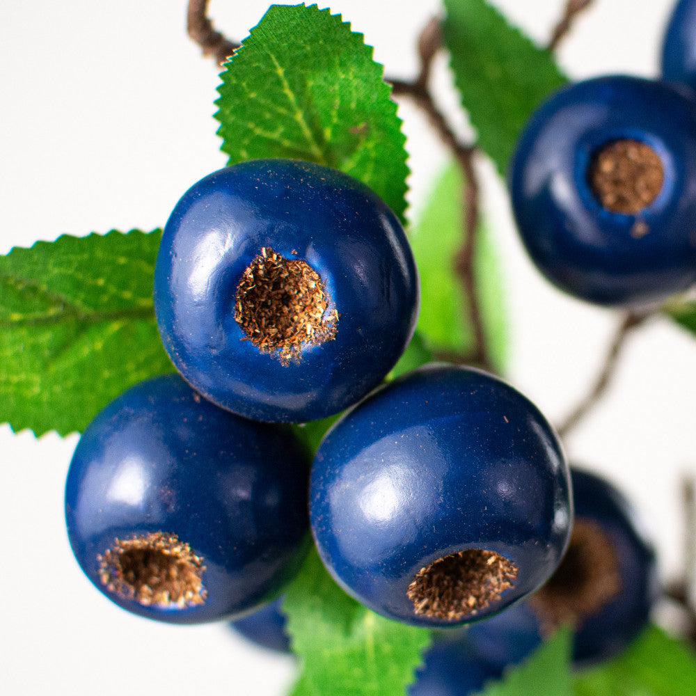 💙 Large Blueberry 23" Faux Fruit Spray