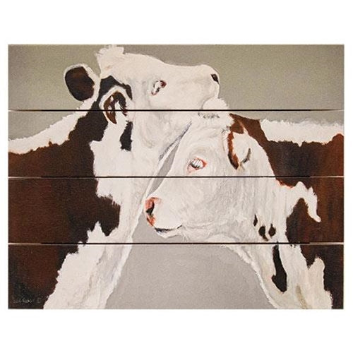 💙 Farmhouse Cows April & August Pallet Art