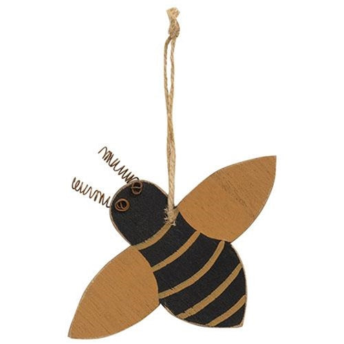 Small Wooden Bee Ornament