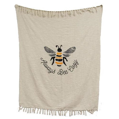 Always Bee Cozy Sunflower Throw Blanket