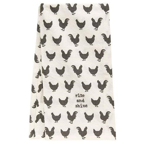 💙 Rise and Shine Chicken Dish Towel