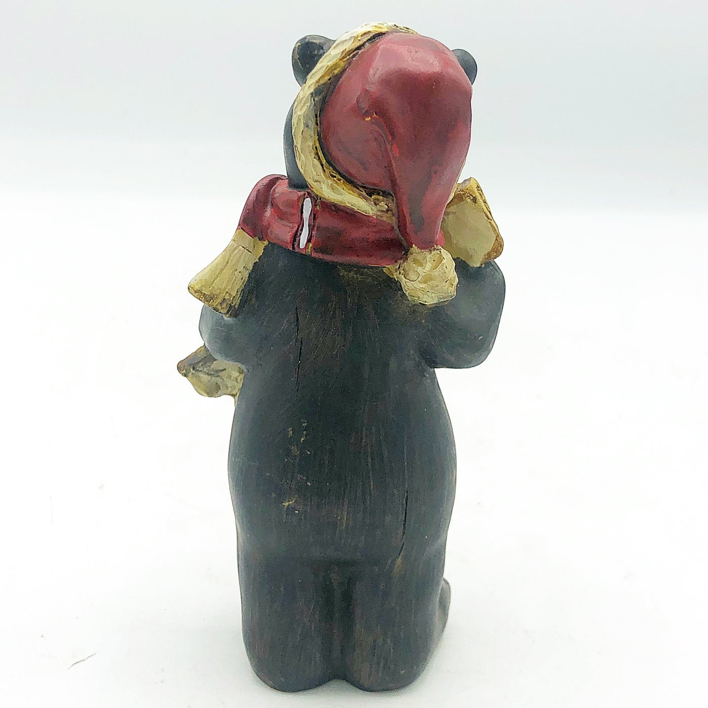 💙 Black Bear with Peace Banner 5.5" Resin Figure