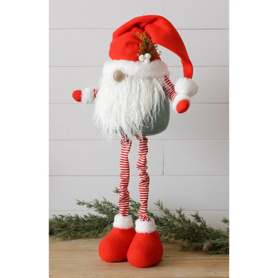 Tall Festive Long Expandable Legged Gnome 30" H