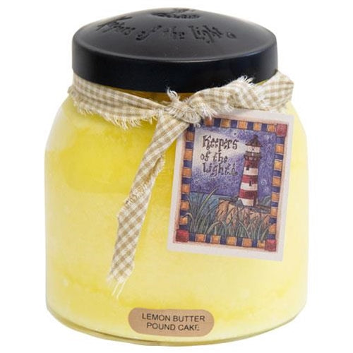 Lemon Butter Pound Cake Papa Jar 34 oz Candle