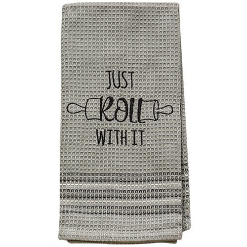 💙 Just Roll With It - Baking Themed Dish Towel