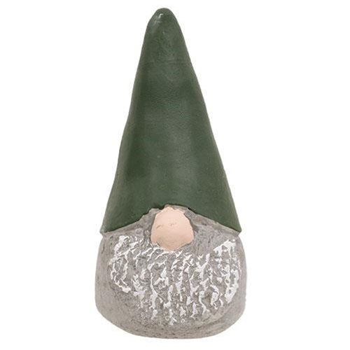 Green Hat Gnome 6.25" H Resin Figure