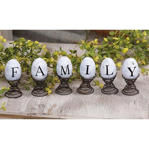 💙 FAMILY Eggs on Springs Set
