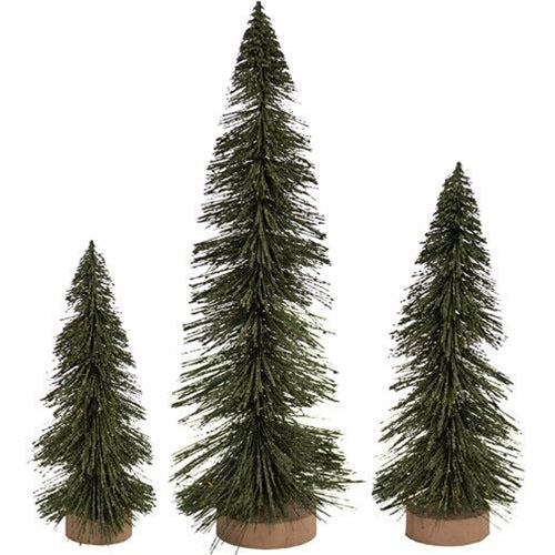 💙 Green Sisal 7" H Decorative Christmas Tree