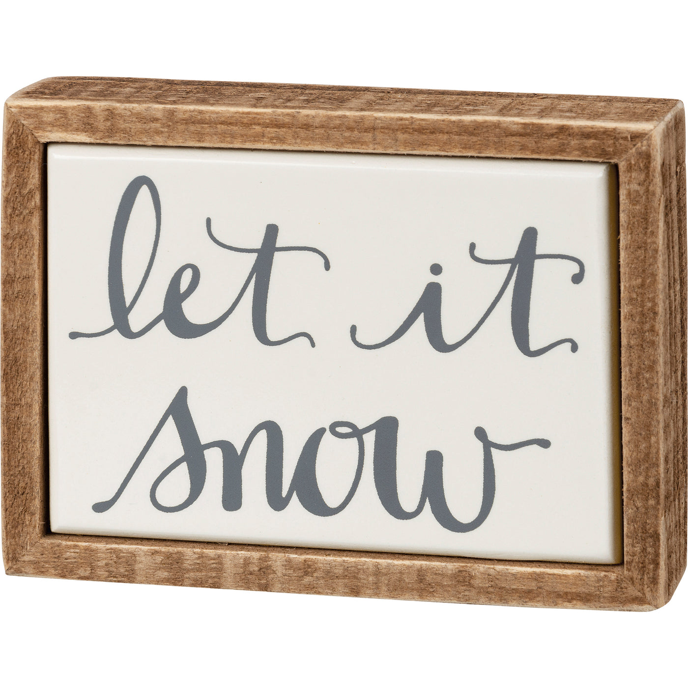 Let It Snow Mini Box Sign