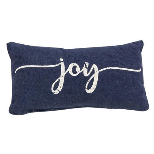 Blue Joy Mini Pillow 3" H x 7" W