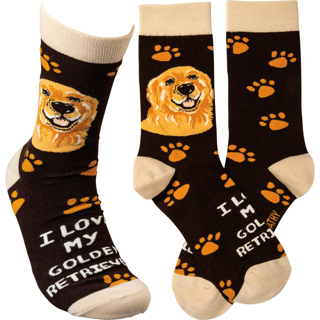 golden retriever men's dress socks 💙 I Love My Unisex Fun – Blueberry Lane Shop Cocktail Styles