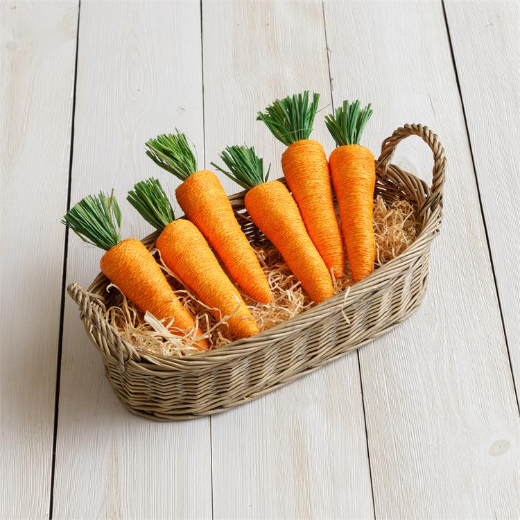 💙 Bag Of 6 Natural Style Orange Sisal Carrots