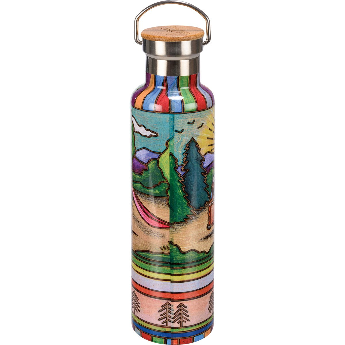Camping Lifestyle Insulated Stainless Steel Bottle