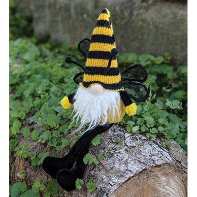 💙 Mr Gnomebee with Dangle Legs Bee Gnome Figure