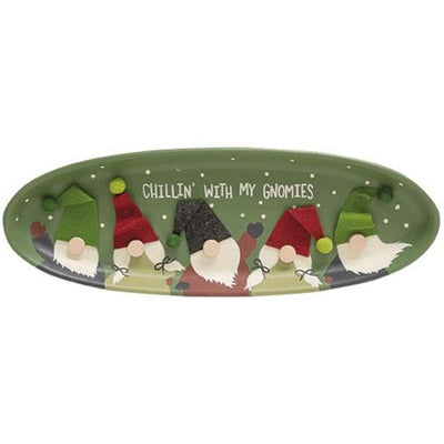Chillin' With My Gnomies Christmas Wooden Tray