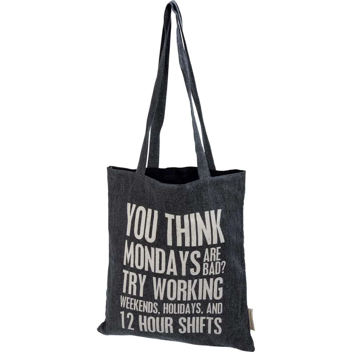 💙 You Think Mondays Are Bad Try Working Weekends Tote Bag