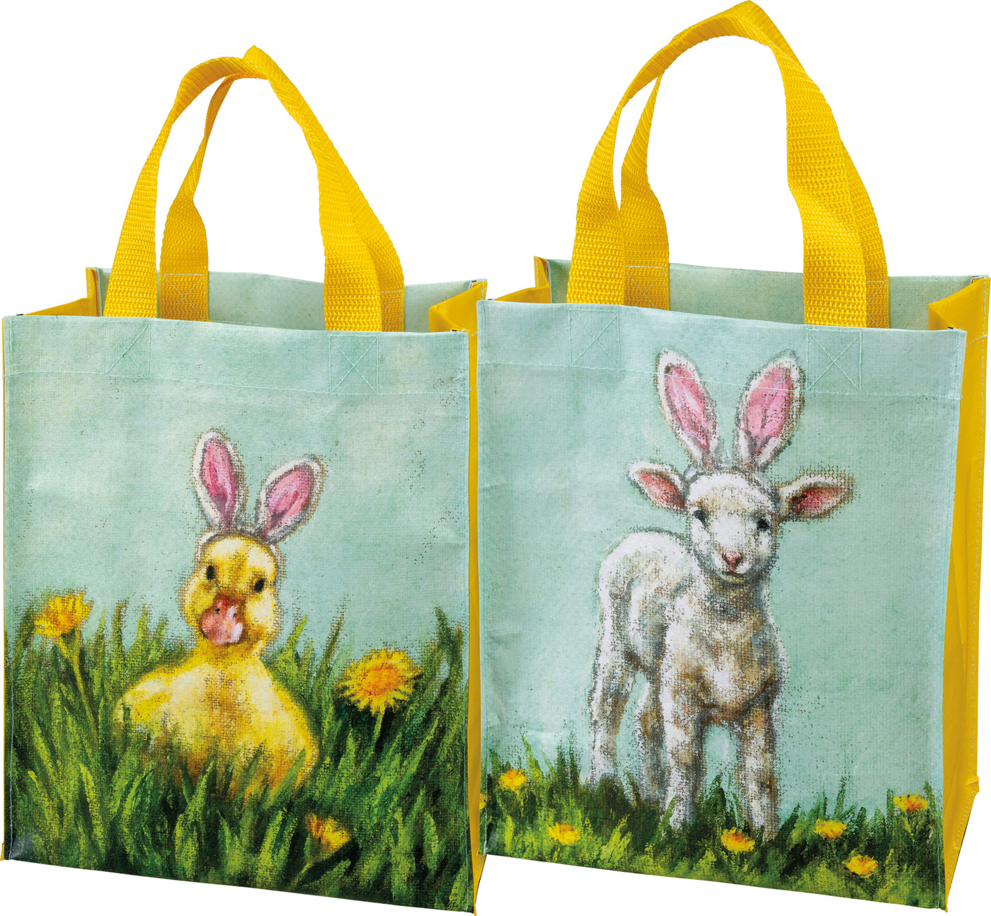 Surprise Me Sale 🤭 💙 Easter Ears Lamb And Duck Reusable Market Bag