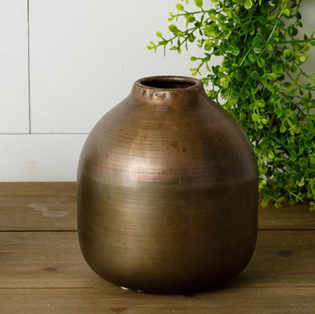 Copper & Metal Rustic Style Vase