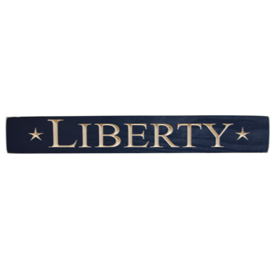 Liberty 24" Engraved Wooden Sign