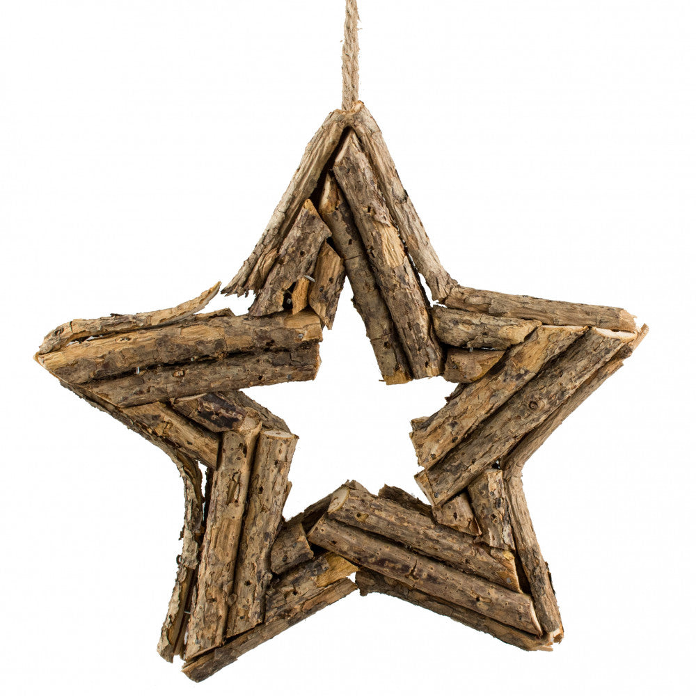 💙 Natural Rattan 8" Star Ornament