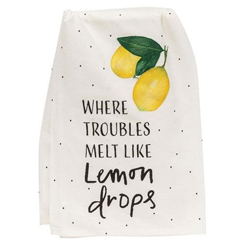 💙 Where Troubles Melt Like Lemon Drops Dish Towel
