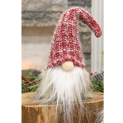 Red Hat Santa Gnome Head Plush