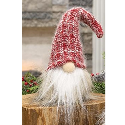 Red Hat Santa Gnome Head Plush
