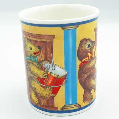 Royal Cuthbertson Drumming Bears Mug Made in England