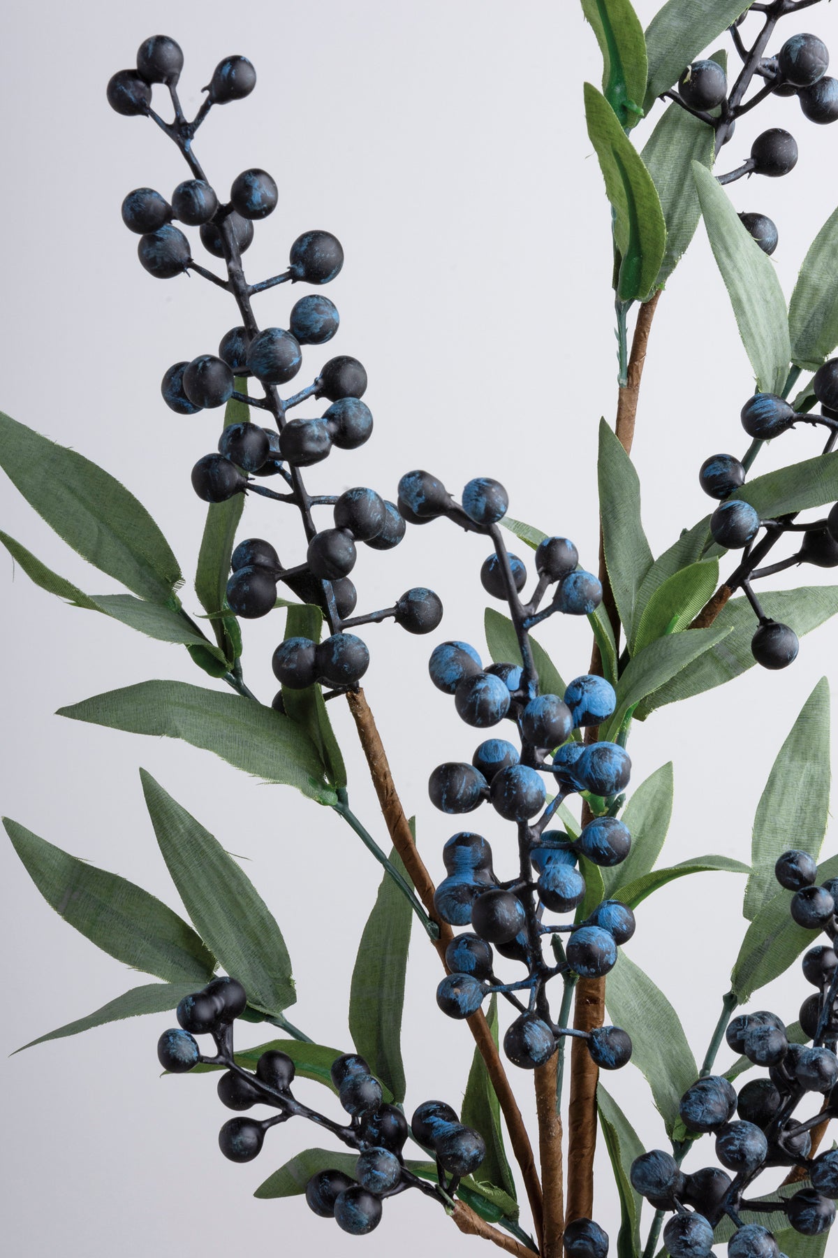 Natural Style Blueberries 28" Faux Berry and Foliage Spray