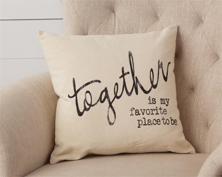 Together is My Favorite Place to Be Throw Pillow