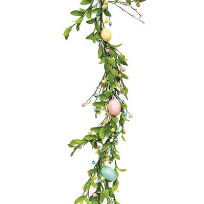 Easter Egg and Leaves Garland