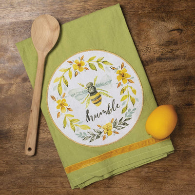 💙 Bee Humble Light Green Kitchen Towel