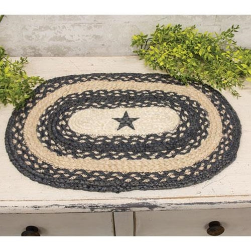 Rustic Pewter Star Braided Placemat