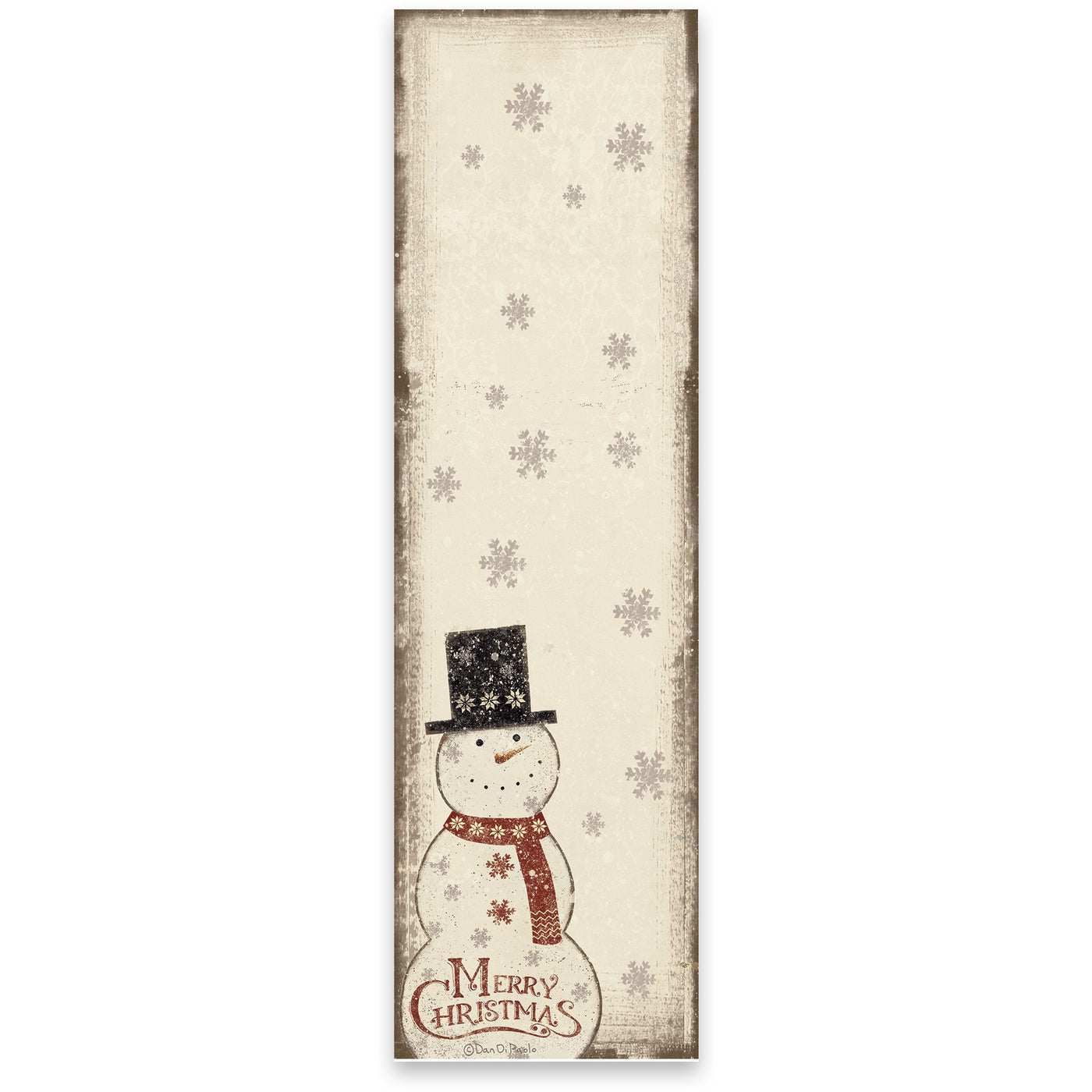Merry Christmas Snowman Magnetic List Notepad