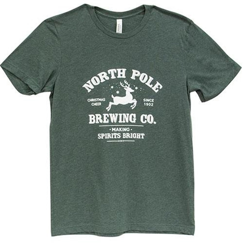 North Pole Brewing Co Heather Forest T-Shirt Size Medium