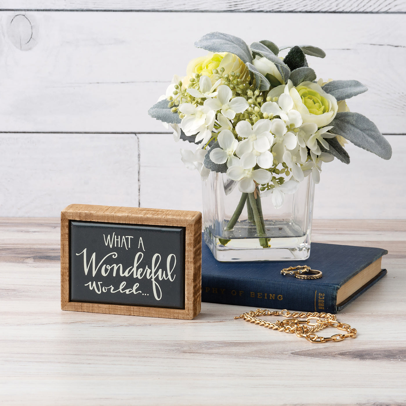 What A Wonderful World Mini Box Sign