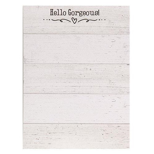 💙 Hello Gorgeous!  Mini Shiplap Style Magnetic Notepad