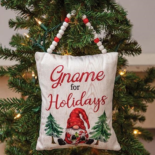 💙 Gnome For The Holidays Mini Pillow Ornament