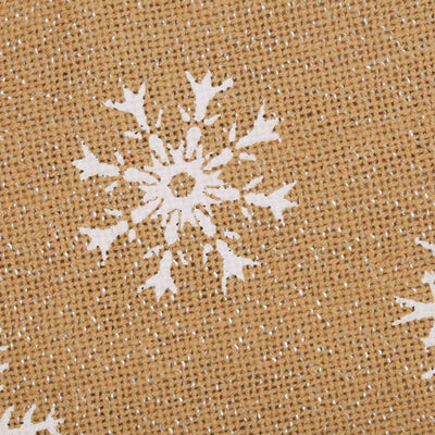 Set of 2 Snowflake Burlap Natural Pillow s