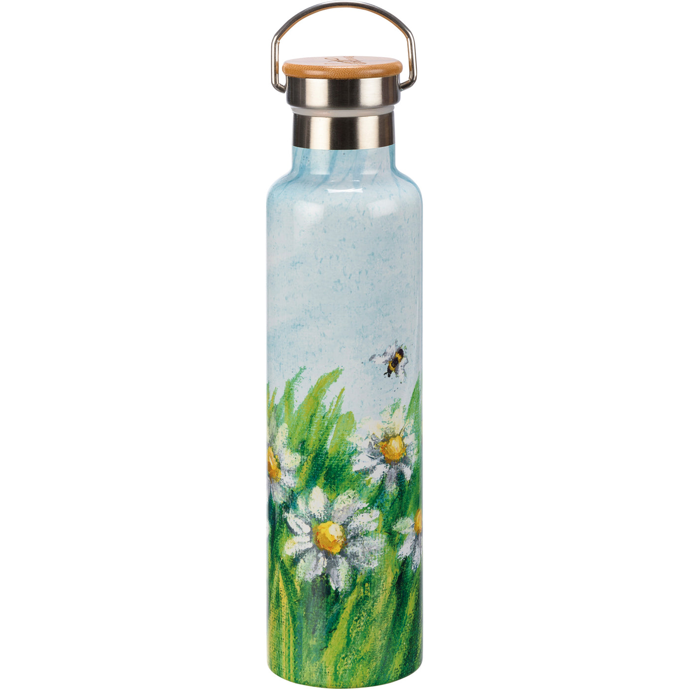 Daisies and Bees Insulated Bottle for hot and cold beverages