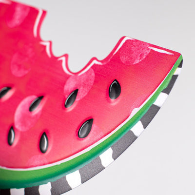 Watermelon Slice 12" Metal Embossed Hanger