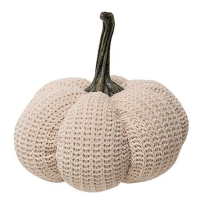 Cream Knit Pumpkin 6" Decorative Fall Decor