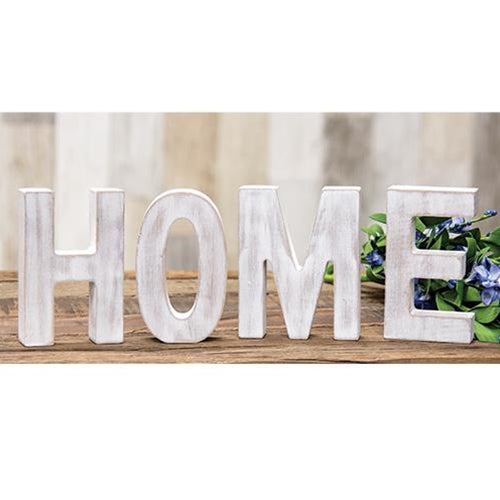 HOME Rustic White Free Standing Letters