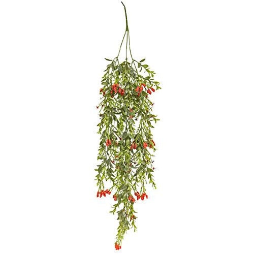 Nottingham Red Berry 33" Faux Hanging Vine