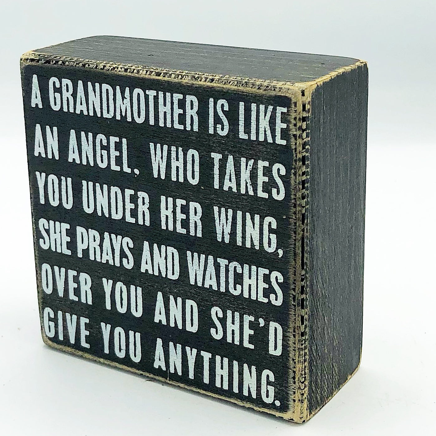 💙 A Grandmother is Like an Angel Small Box Sign Primitives by Kathy