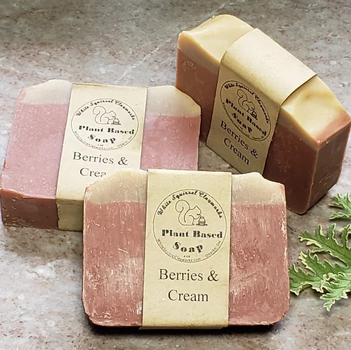 Berries & Cream Scented All Natural Handmade Soap - 4oz